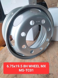 ล้อรถบรรทุก กระทะ ขอบ 19.5 กว้าง 6.75" 8รูน็อต ยี่ห้อ MX 6.75x19.5 8H WHEEL MX MS-TC01 (กรุณากดสั่งส