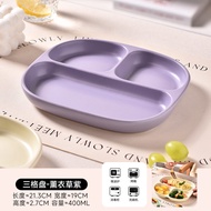 211 Ceramic Three Grids Diet Plate for Weight Loss And Fat Reduction Home Use Quantitative High Aest