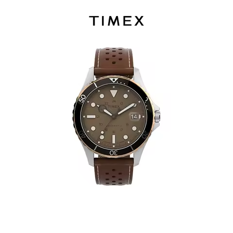 2024 TIMEX Automatic Mechanical Watch Male American Stainless Steel Scratch Proof Waterproof Diving 
