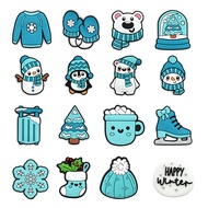 Cartoon Polar Bear Shoe Charms Winter Series Jibitz design Penguin Jibits for design Pine jibits for