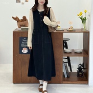 Sleeveless Denim Dress FW Beauty Clothes D7532