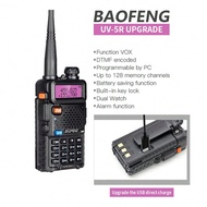 1ชิ้น วิทยุสื่อสาร Baofeng แบบพกพา คลื่นวิทยุฟ้า วิทยุสองทาง VHF/UHF ความถี่คู่ รองรับ FM อัพเกรดเวอ