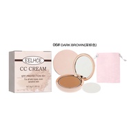 EELHOE Cc Cream Air Cushion Cc Cream Concealer Brighten Foundation Makeup Base Long Lasting Foundati