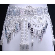 Minority Ethnic Silver Waist Chain Miao Ethnic Accessories Ethnic Style Exaggerated Clothing Accesso