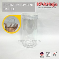 [50pcs]【Bundle Pack】Balang BP1902 (1900ml) Transparent Cap with Handle - Balang Kuih Raya, Balang Pl