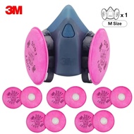 หน้ากาก 3M 7502+2091 พร้อมแผ่นกรอง รุ่น 2097 ป้องกันฝุ่น สารเคมี เหมาะกับ งานเจียร์ เชื่อม ตัด