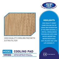 YET VM100i Portable Air Cooler Large Honeycomb Cooling Pad For Left/Right and Back