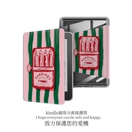 Magnetic Separation Kindle Art Illustration Protective Case paperwhite6/5/4 Magnetic Sleeping Youth 