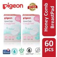 Pigeon Comfy Feel Disposable Breast Pad 60pcs Ultra Soft 3D design