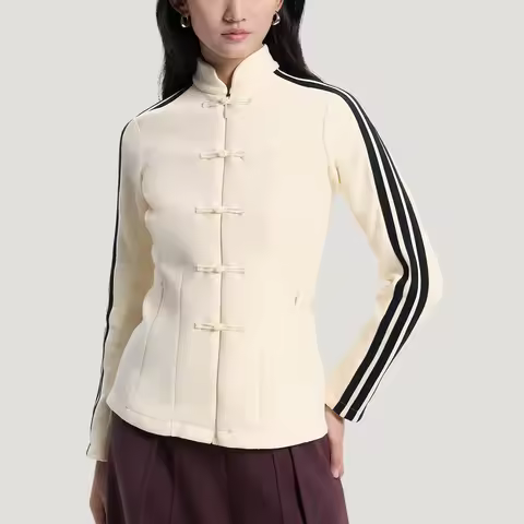 Adidas genuine spring women's new Chinese casual fashion slim fit jacket HY2129