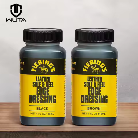 American Import Leather Sole & Heel Edge Dressing, Shoe Shine Finish,Color Coats Leather Shoe Edges 