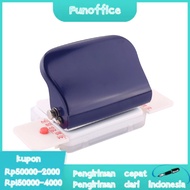 Kw-trio 6-hole Paper Puncher Handheld Metal Hole Puncher 5 Sheets Capacity 6mm For Diary Planner Scrapbook Notebook A4 A5 B5