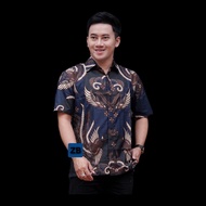 XXXL Hem batik jumbo Hem batik kantor Hem batik kondangan Hem kombinasi lengan pendek Hem batik komb