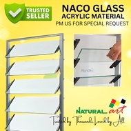Bilah Tingkap NACO Akrilik  /NACO “Glass” Acrylic Louvre Window Blade / Replacement Panel – Custom S