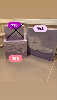 Corelle x Sanrio Kuromi Ceramic Bowl & Plate Sets