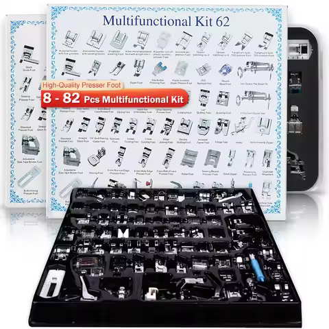 8-82 Pcs Set Sewing Machines Accessories Presser Foot,DIY Patchwork Foot Pedal Sewing Tools Kit,sewi