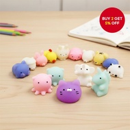 Cute Animal Mochi Squishy Toys – 30/50/100PCS, Stress Relief Toys for Kids, Party Favors & Gifts  Mo