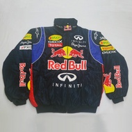 <905>F1 เสื้อแจ็กเก็ตแขนยาว ผ้าฝ้าย ปักลายโลโก้ World Rally Red Bull สําหรับผู้ชาย และผู้หญิง 9113