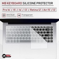 MLIFE - แผ่นซิลิโคน สำหรับ MacBook Air / Pro ซิลิโคนรอง คีย์บอร์ด กันฝุ่น เคส กระเป๋า ฟิล์มกันรอย กระจก - Silicone Keyboard Cover Surface Case Film Glass