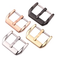 ETXStainless Steel Middle Brushed Watch Buckle 16mm 18mm 20mm 22mm Silver Rose Gold Black Watchband Strap Clasp Accessories