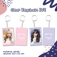 GANTUNGAN Clear keychain IVE ganci Acrylic keychain