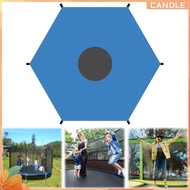 Candle✻【In Stock】❉  6/8/10ft Trampoline Shade Cover Waterproof Trampolines Sunshade Accessories Tram