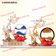 Feng Shui Statue of Fortune Deer, Living Room Decoration, Cabinet Shelf, Bringing Good Luck, Deco an
