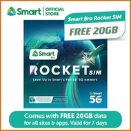 HOME-i|WIFI?liUnli|G<Data'k<7'y<Days'Z=Free(u=20GB(t=Smart Bro Rocket 5G Sim