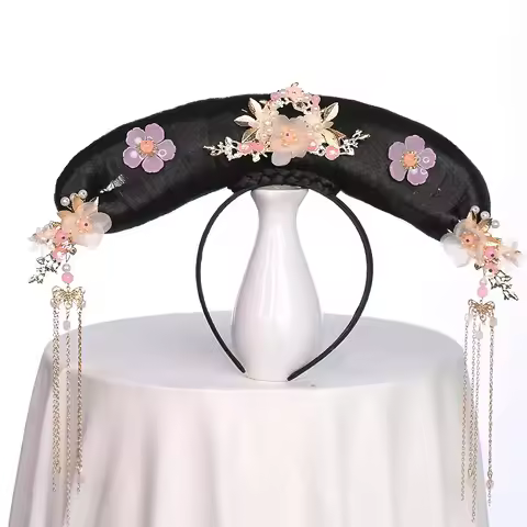 12 Style Chinese Qing Dynasty Princess Empress Hair Accessories Women Qitou Headdress Funny Masquera