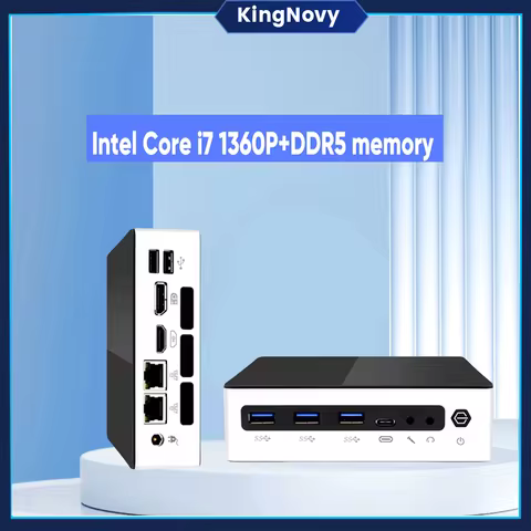 13th Gen Intel Mini PC i7 1360P i5 1340P i7 1280P 2xDDR5 4800MHz 2xNVMe SSD Windows 11 Portable Micr