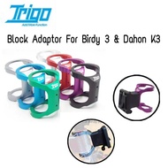Trigo Block Adaptor For Birdy K3  Dahon K3 - (Black Colour)