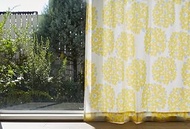 Quarter Report Rieko Oka Design, 16 Sizes Available, Yellow, Width 59.1 x Length 74.8 inches (150 x 