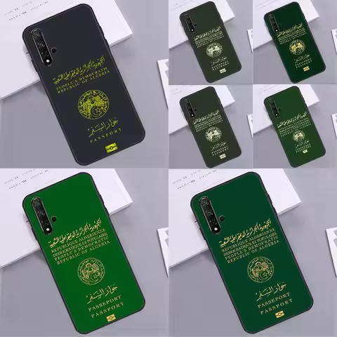 Algeria Passport For Huawei Nova 12i 12s 11i 5T Y90 Y70 Y60 Y61 Y91 Y72 9 10 SE P60 Pro P20 P30 P40 