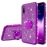 Case Samsung Galaxy A10 A10s A20 A20s A30 A30s A40 A50 A50s A60 A70 A70s A80 A90 M40 Casing Samsung Diamond Glitter Phone Case Plating Bling Soft TPU Cover With Diomand Kickstand