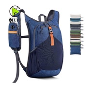 QIUJUU Hiking Backpack, 15L Foldable Small Backpack, High Quality Lightweight Compact Multiple Pocke