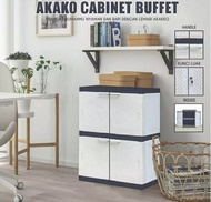 Lemari Plastik Akako Baby 2 Susun Super Cabinet Minimalis Bufet Lml