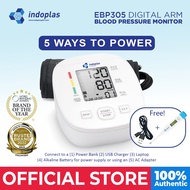 Indoplas EBP305 Micro USB Powered Automatic Blood Pressure Monitor - FREE Digital Thermometer