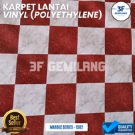 3F GMG - VINYL Karpet Lantai POLYETHYLENE Lebar 12meter Gulungan - Wallpaper Dekorasi Lantai - Perla