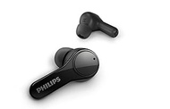 Philips T3217 True Wireless Headphones with Dual-mic Environmental Noise Cancellation for Clear Calls and IPX5 Water Resistance, Black (TAT3217BK/00)