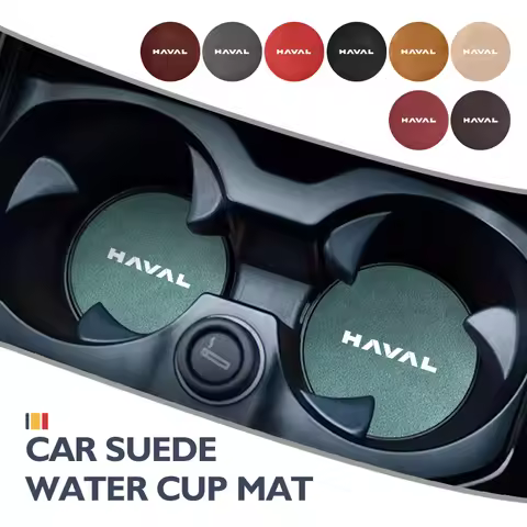 For Haval Car Anti Noise Cup Mat Suede Anti Vibration Cup Holder Coaster H6 Dargo M6 H9 H6S F7 F7X J