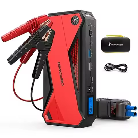 Car Jump Starter 1600A 18000mAh Peak Portable Jump Starter for Car up to 7.2L Gas 5.5L Diesel Engine