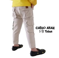 Celana Panjang Anak Cargo Umur 1-12 -17Tahun| BAHAN COTTON TUWIIL NON STRET MODEL THRASHER