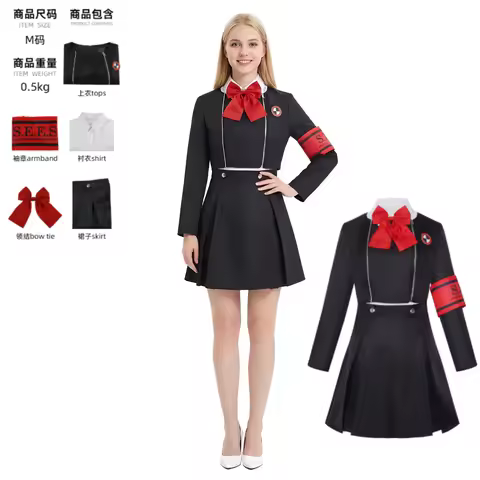 Persona 3 Cosplay Makoto Yuki Aigis Costume Sweet Fresh Uniform for Anime Stage Performance Highly R