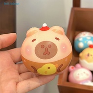 [Initiatour] Cute Capybara Squeeze Toy Cartoon Rabbit Pig Fidget Toy Squishy Pinch Kneading Toy Stress Reliever Toy Kid Party Favor
