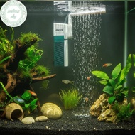 PUSKY Energy Efficient Multi-functional Aquarium Filter Pump Submersible Oxygen Aerator for 5-20 Gal