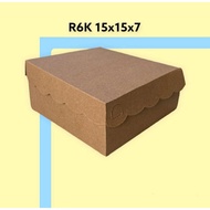 R6 Cake Box 15x15/chocolate Cake Box