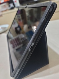 三星Galaxy Tab S7 FE12.4吋黑色［全新］斜立支架荔枝紋平板保護皮套