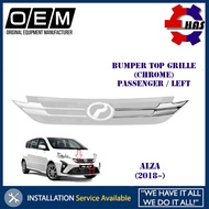 Perodua Alza (2018 ~) Front Bumper Top Grill Grille Moulding Chrome Garnish