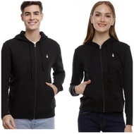 HUSH PUPPIES JAKET HOODIE ZIPPER POLOS S-XL UNISEX PRIA-WANITA