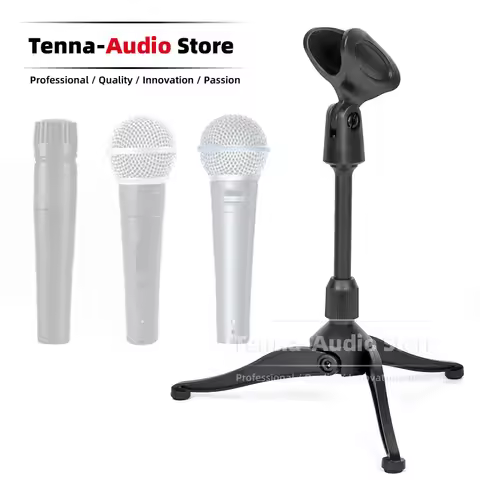 SnapVox Compatible With Shure SM57 SM58 BETA 58A SM 57 58 Beta58A SM58S Microphone Stand Desktop Tab